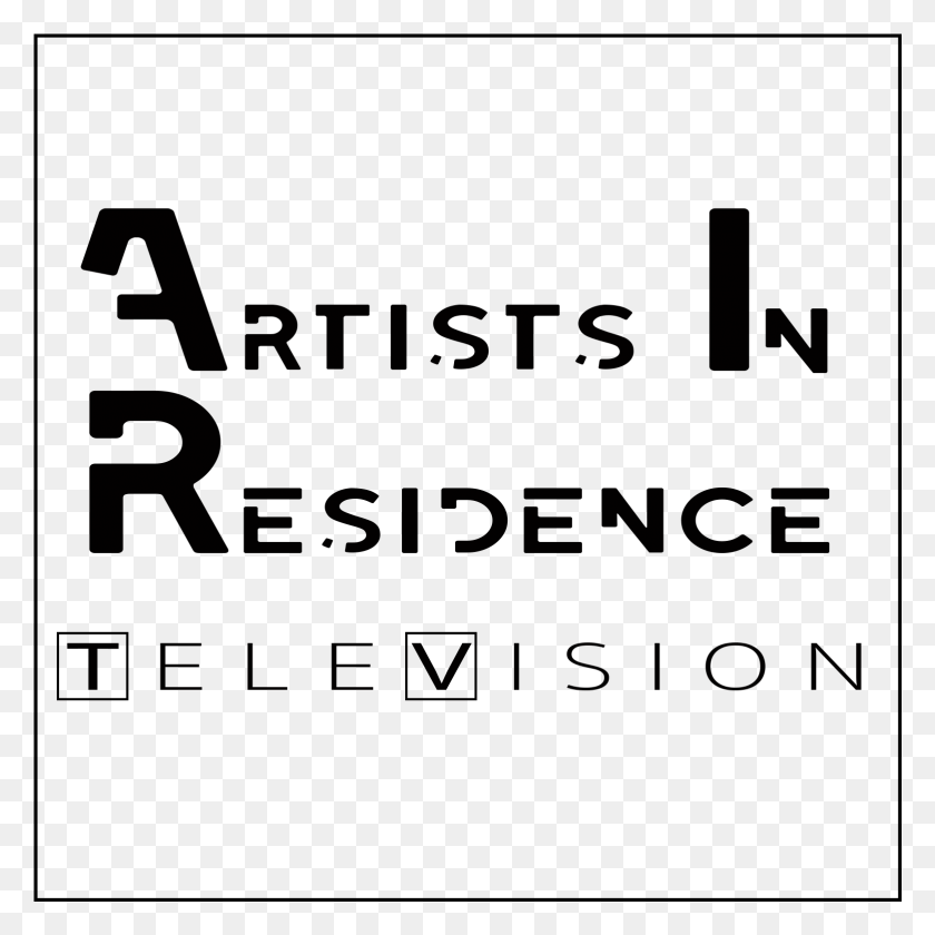 1562x1562 Artists In Residence Tv Black And White, Text, Alphabet, Face HD PNG Download