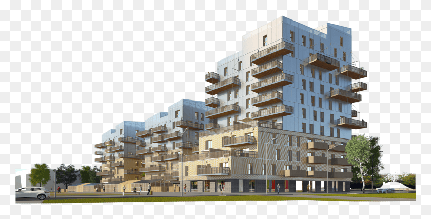 1921x905 Artlantis Artlantis 2019 Renders, Condo, Housing, Building Hd Png Скачать