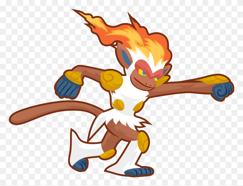 1885x1408 Artoriginal Artwork Made This Infernape The Other Cartoon, Fire, Toy, Flame HD PNG Download