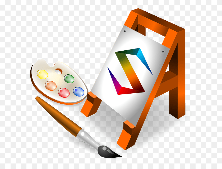 624x581 Arts Artistic Artist Painter Paintbrush Web Designing Clipart, Electronics, Phone HD PNG Download