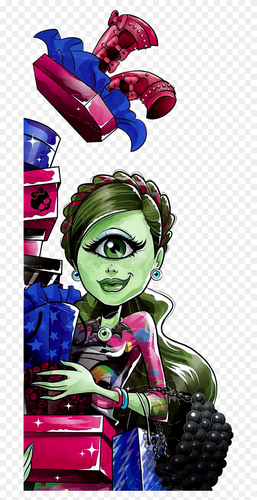 688x1570 Artwork De Iris Clops I Love Monster High I Love Fashion Iris, Graphics, Person HD PNG Download