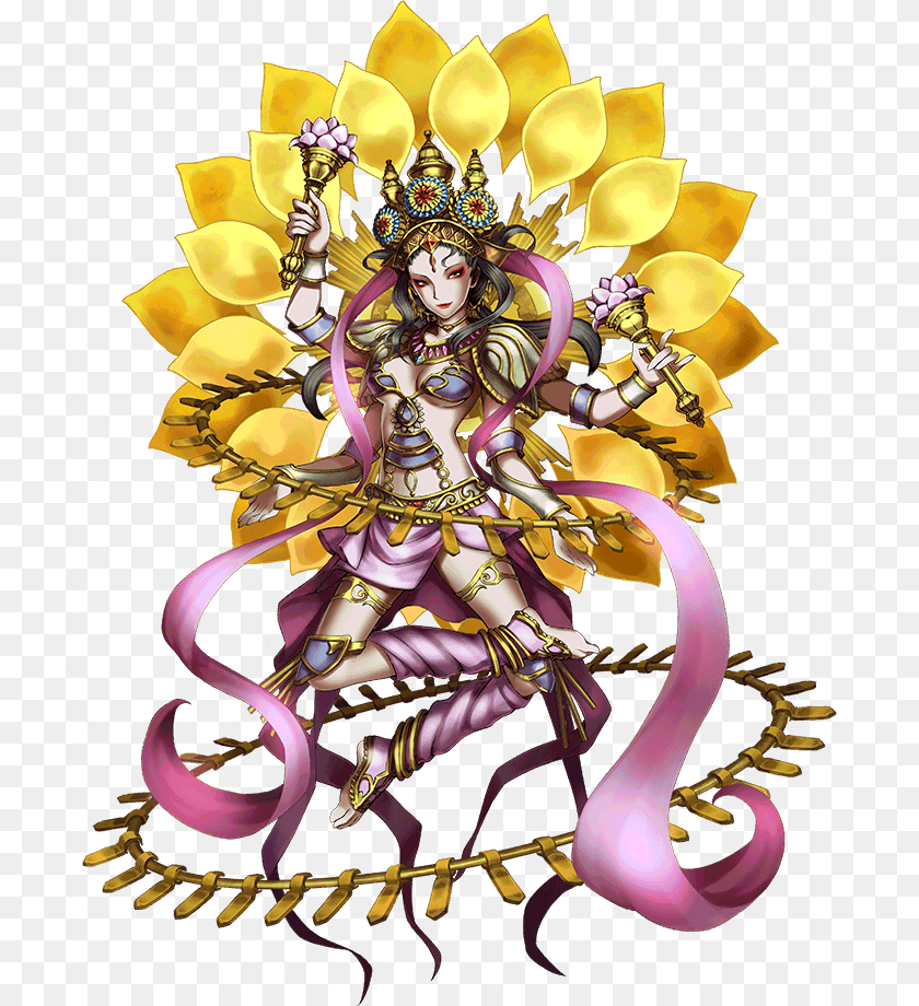 690x920 Artwork Of Lakshmi Final Fantasy Brave Exvius All Esper, Book, Comics, Person, Publication Transparent PNG