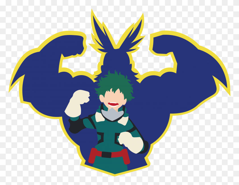 4402x3331 Descargar Png / Deku And All Might Vector Png