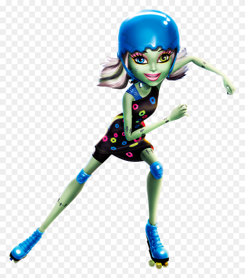 1227x1407 Artworkpng En 3d De Frankie Stein Monster High Frankie Stein Roller Skate, Person, Human, Leisure Activities HD PNG Download