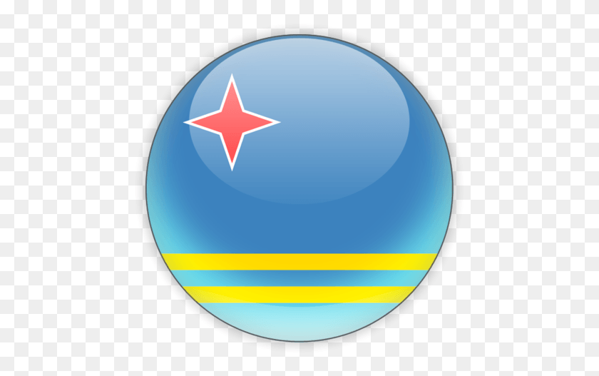467x467 Aruba Flag, Sphere, Balloon, Ball HD PNG Download