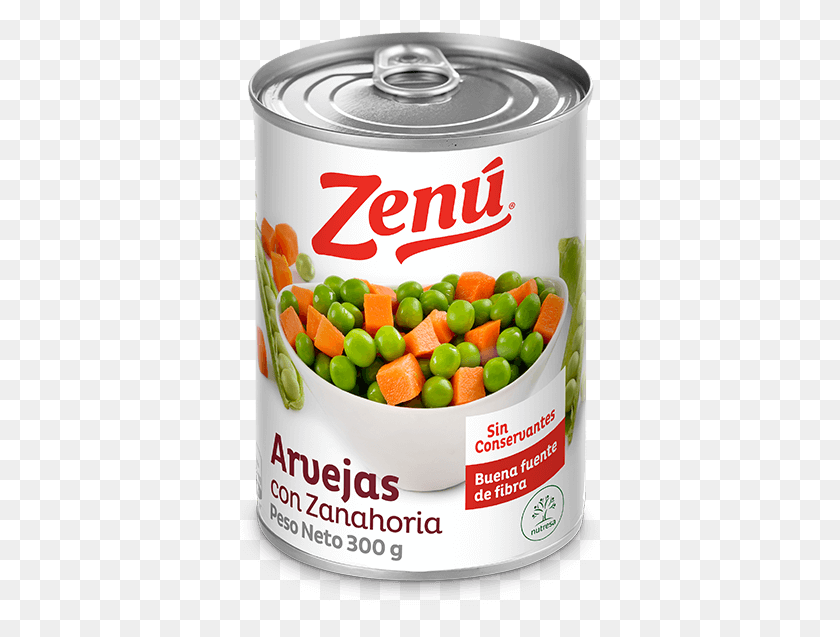 362x577 Arvejas Con Zanahoria Enlatada Zen Salchicha Viena Zenu, Canned Goods, Can, Aluminium HD PNG Download