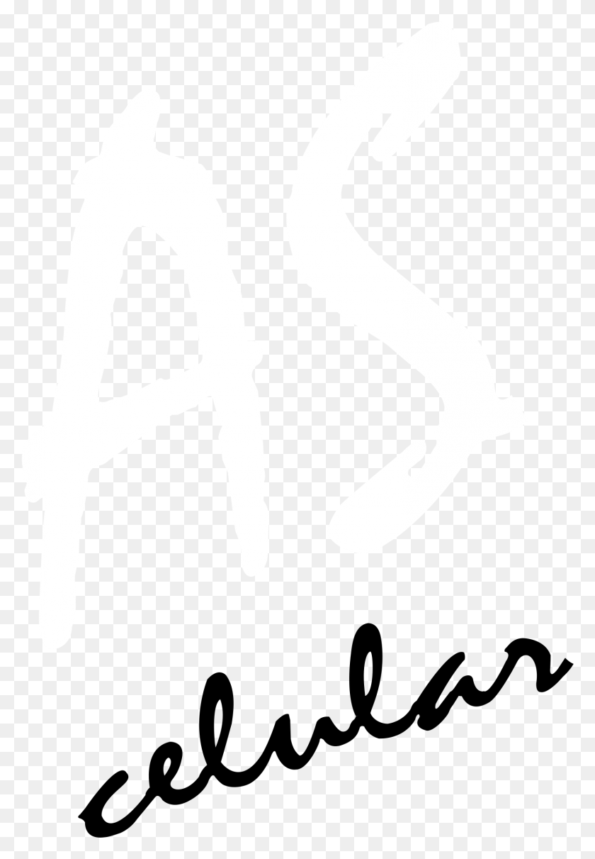 1481x2187 As Celular 01 Logo Black And White As, Stencil, Hand, Leisure Activities HD PNG Download