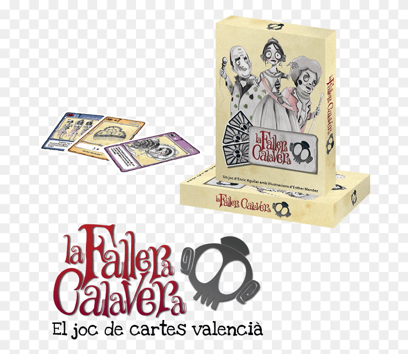 685x669 As Es La Fallera Calavera El Juego De Cartas Валенсиано Карточная Игра, Человек, Человек, Флаер Png Скачать