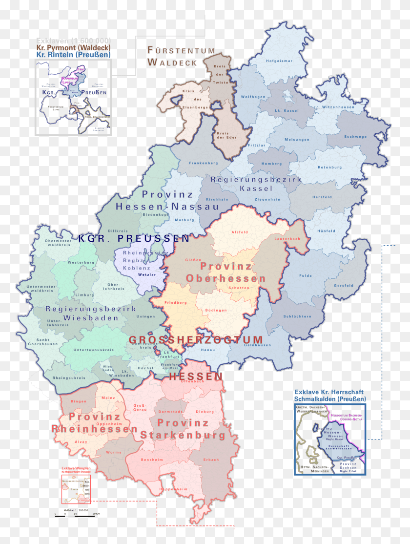 1975x2671 As For Annoying Font Inconsistencies See The Open Hesse Nassau, Map, Diagram, Plot HD PNG Download