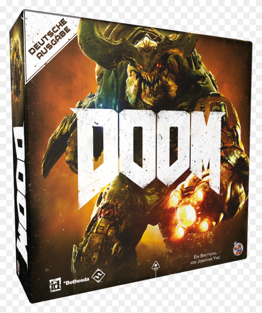 847x1024 As Tabletop Gaming Is Booming Worldwide It Is No Surprise Doom Board Game Box, Poster, Advertisement, Halo HD PNG Download