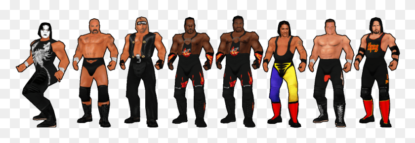 963x284 As You Can See The Complete Overhauls Change Practically Wwf No Mercy Wcw Mod, Person, Human, Skin HD PNG Download