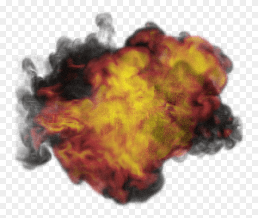 751x650 As You Can See There Are Some Straight Lines In This Explosion, Fire, Flame, Nature HD PNG Download