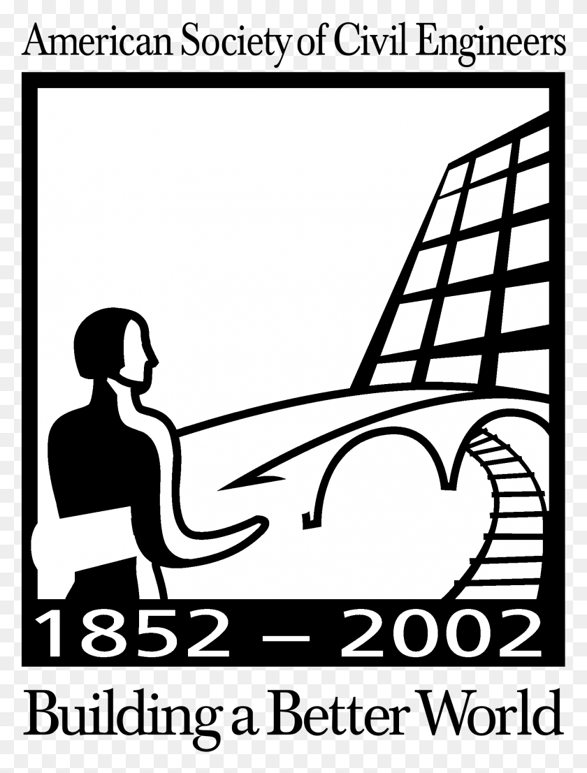 1671x2243 Asce Logo Черно-Белое Американское Общество Инженеров-Строителей, Текст Hd Png Скачать