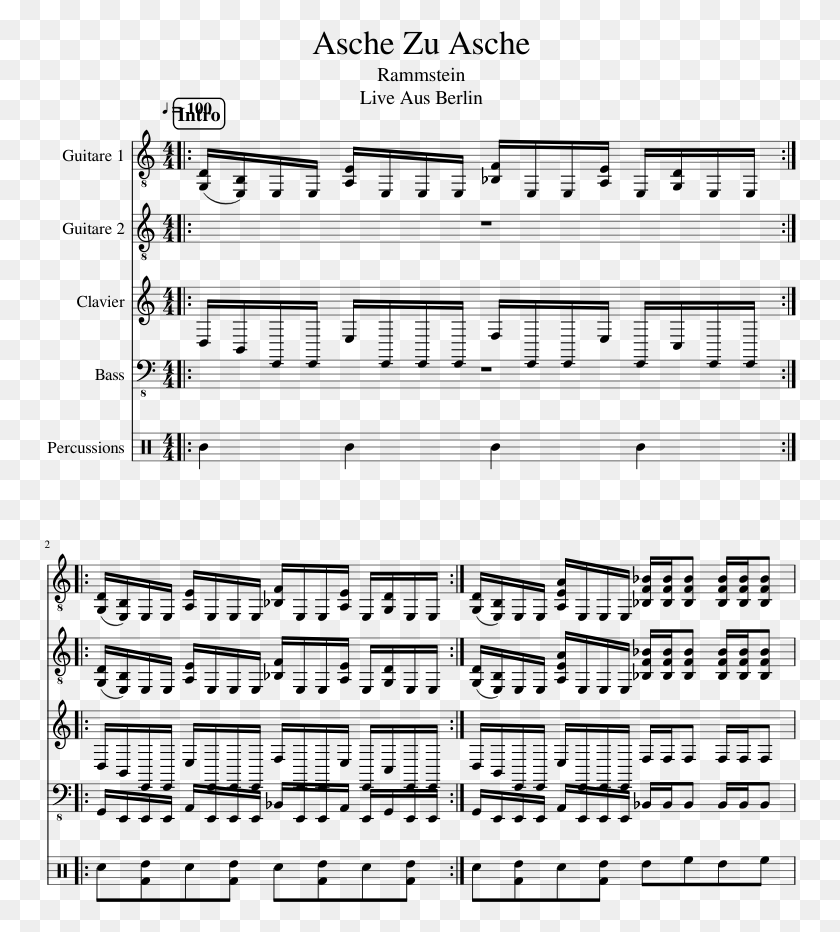 753x872 Asche Zu Asche Slide Image Sheet Music, Gray, World Of Warcraft HD PNG Download