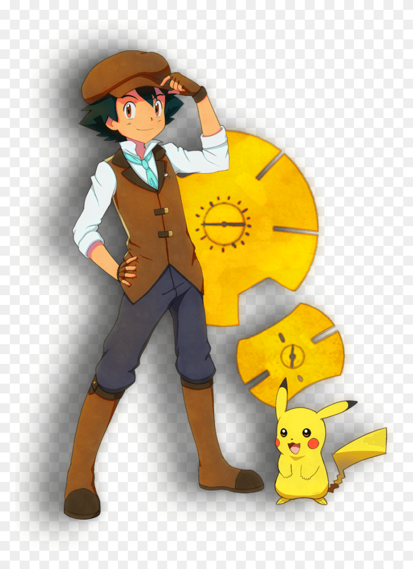 874x1230 Ash And Pikachu Movie 19 By Thedarkgateway Daaus18 Ash Ketchum Movie, Person, Human, Clothing HD PNG Download