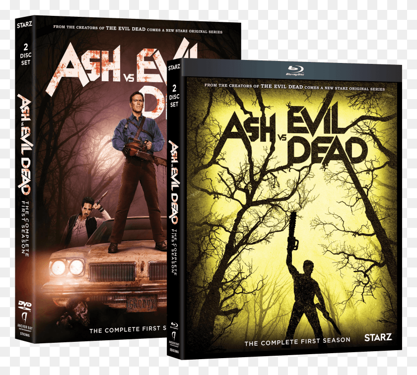 2765x2471 Ash Vs Evil Dead The Complete First Season, Person, Human, Advertisement HD PNG Download