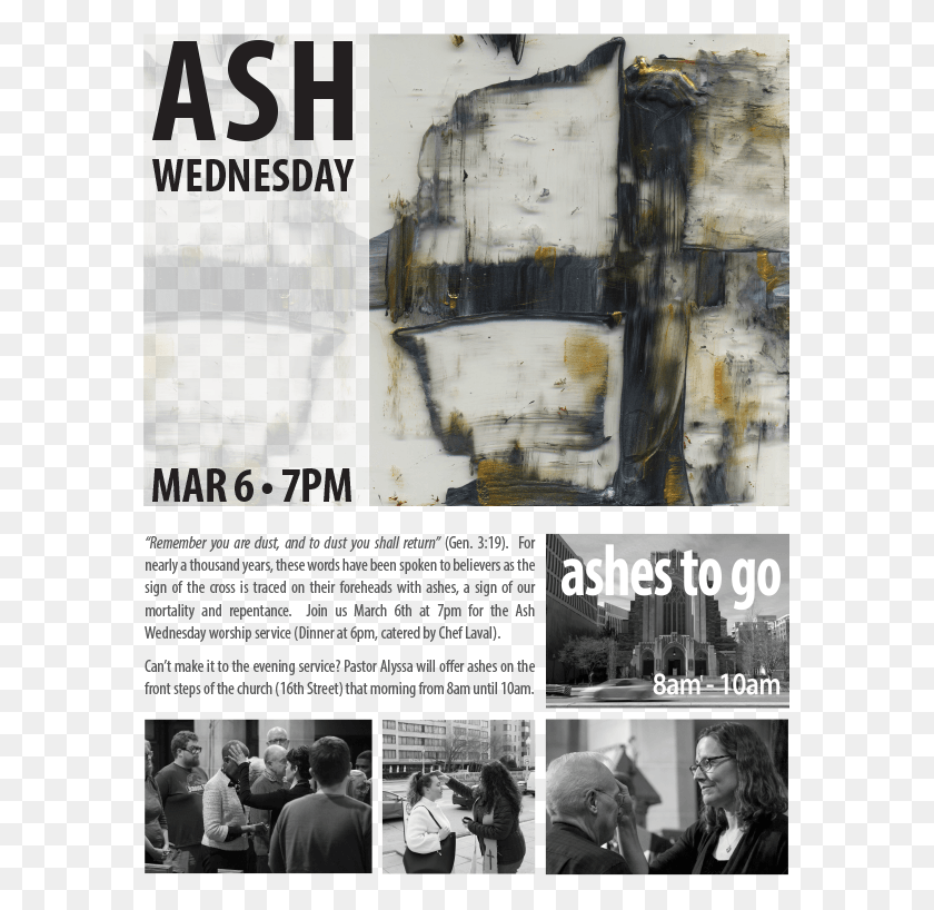 581x758 Ash Wed 2019 Ash Wednesday The First Day Of Lent, Poster, Advertisement, Person HD PNG Download
