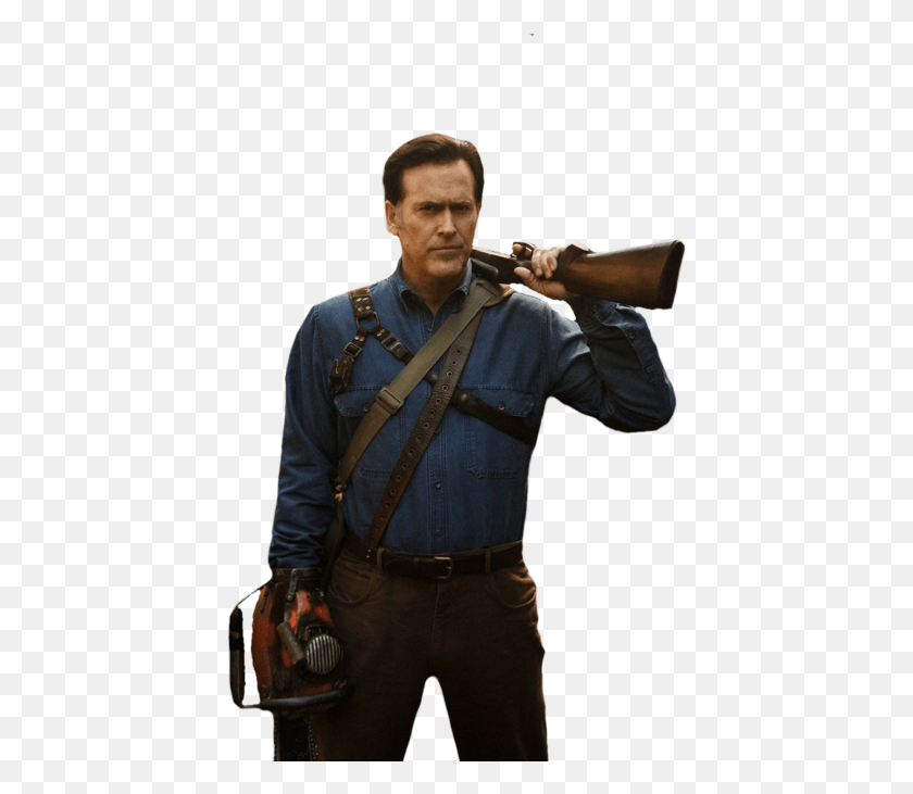423x671 Ash Williams Ash Williams Transparent, Person, Human, Weapon HD PNG Download