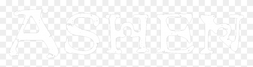 4168x886 Черно-Белый Логотип Ashen, Текст, Трафарет, В Помещении Hd Png Скачать