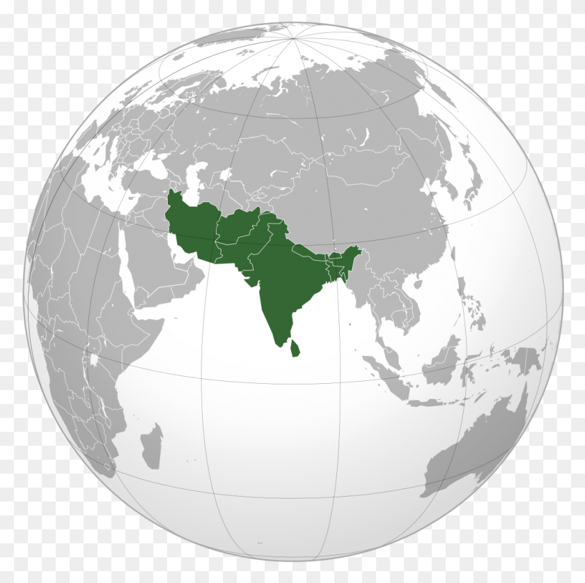 995x992 Asia South Asia Map Globe, Outer Space, Astronomy, Space HD PNG Download