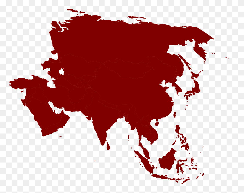 2400x1863 Asian Continent Asia Continent Clipart, Map, Diagram, Plot HD PNG Download
