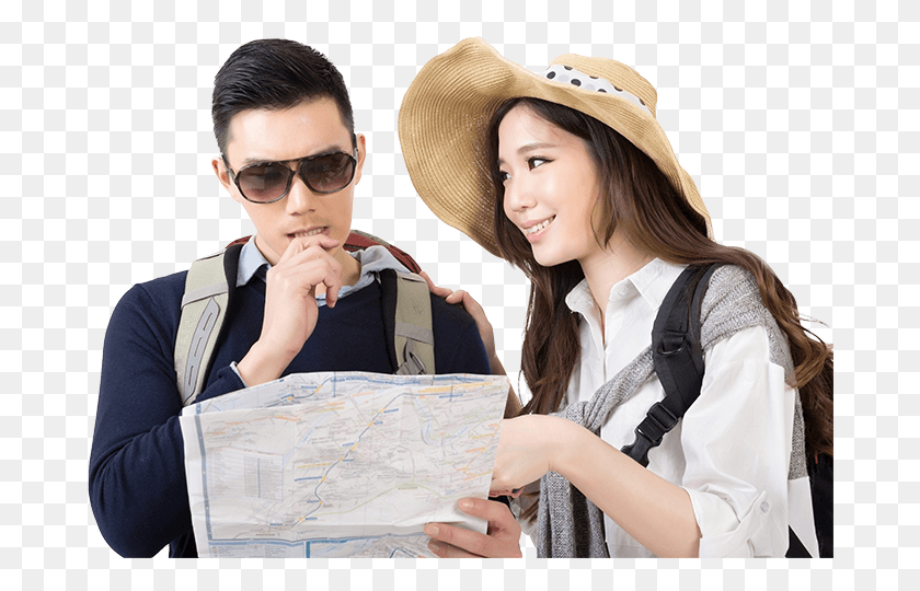 682x480 Asian Couple Vector Freeuse Stock, Person, Human, Clothing HD PNG Download