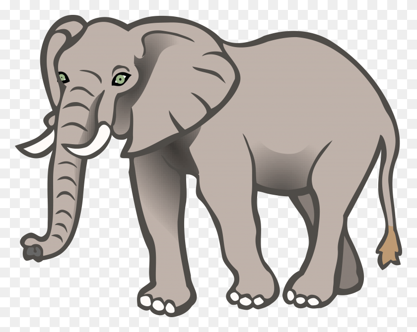 4000x3132 Азиатский Слон Клипарт Слон Цветное Изображение Слона, Дикая Природа, Млекопитающее, Животное Hd Png Скачать
