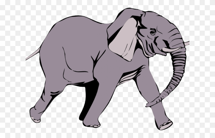 640x480 Силуэт Зонтика Азиатского Слона, Животное, Млекопитающее, Дикая Природа Hd Png Скачать