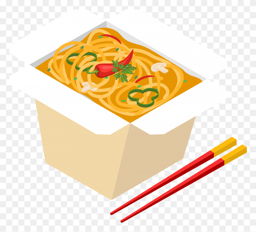 7860x7072 Asian Fast Food Clip Art, Pasta, Food, Noodle HD PNG Download