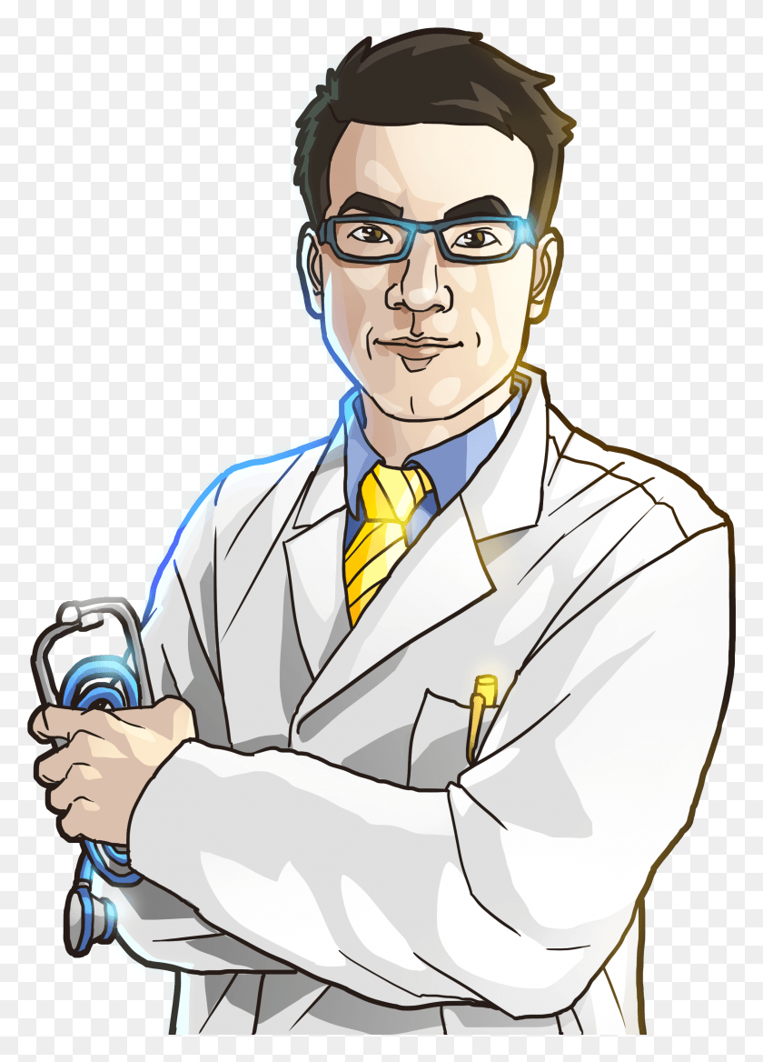 2296x3262 Asian Male Doctor Doctor Illustration, Person, Human, Clothing HD PNG Download