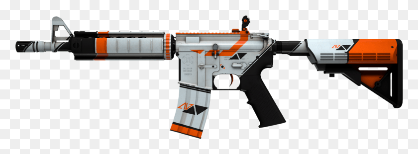 1228x395 Asiimov Cs Go M4a4 Asiimov, Gun, Weapon, Weaponry HD PNG Download