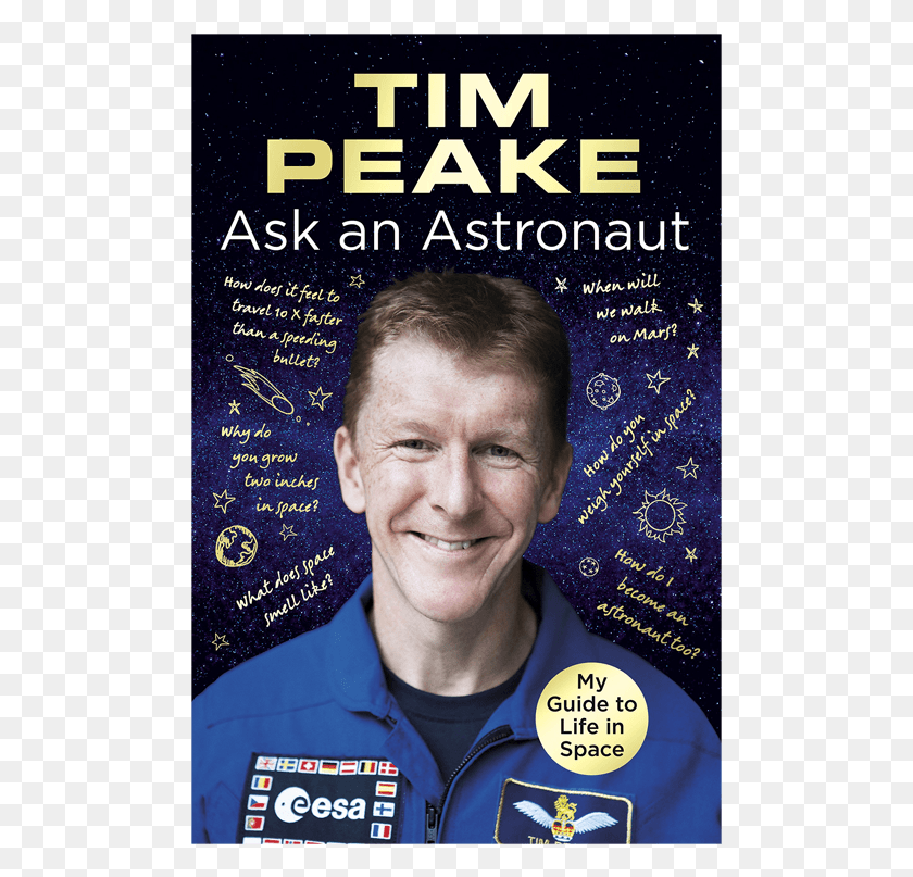 489x747 Descargar Png Preguntar A Un Astronauta Tim Peake Preguntar A Un Astronauta, Persona, Humano, Volante Hd Png