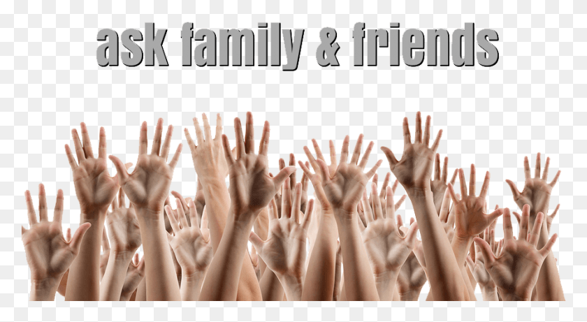 892x459 Ask Contacts To Like You On Facebook Many Hands Up, Hand, Finger, Worship HD PNG Download