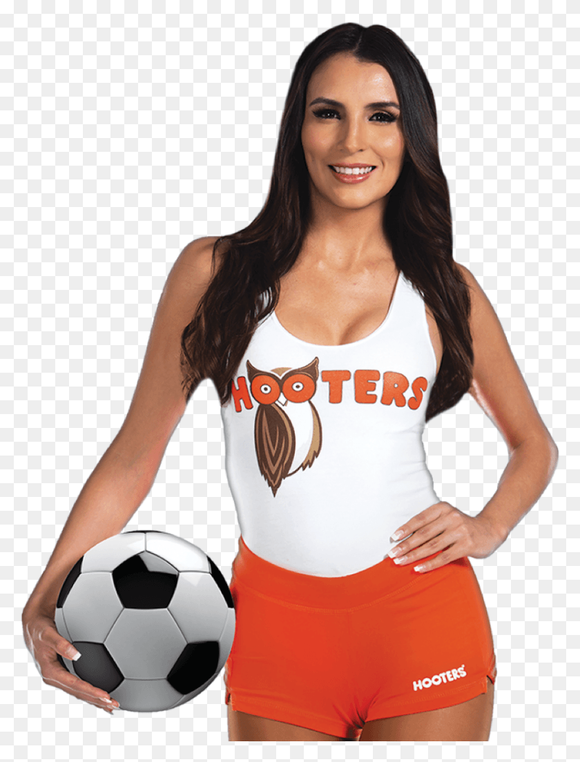831x1113 Pregúntele A Su Chica Hooters Cómo Está Celebrando La Copa De Fútbol Chica, Balón De Fútbol, ​​Pelota, Fútbol Hd Png