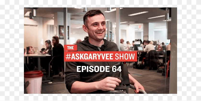 641x361 Askgaryvee Episode Office, Persona, Humano, Silla Hd Png