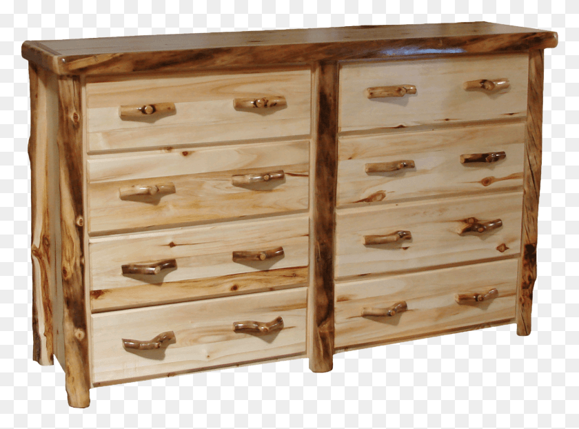 1651x1190 Aspen Log 8 Drawer Dresser, Furniture, Cabinet, Honey Bee HD PNG Download