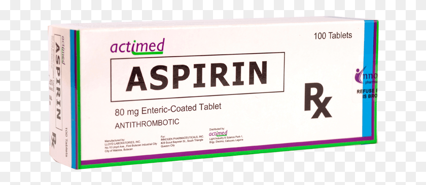 654x306 Descargar Png Aspirina Generika 20 Mg Ambroxol Actimed, Texto, Papel, Tarjeta De Visita Hd Png