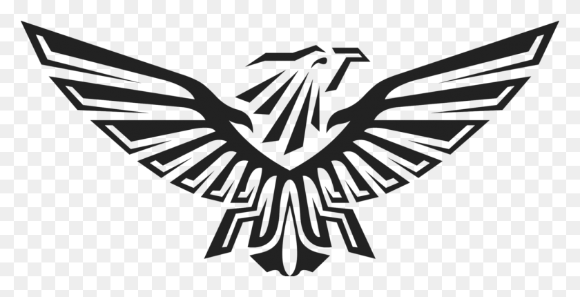 1297x616 Assassin Creed Clipart Free Image Freeuse Eagle Logo Transparent Background, Symbol, Emblem, Stencil HD PNG Download