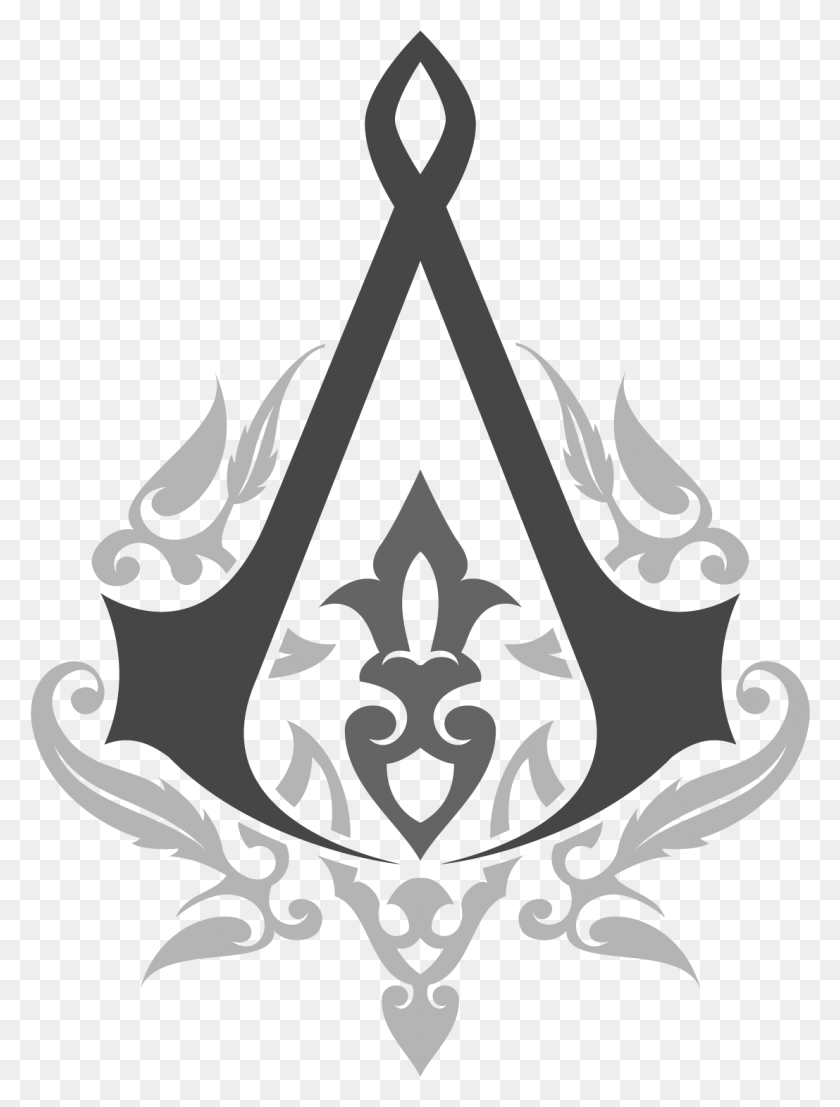 1107x1487 Assassins Creed Logo Ottoman, Symbol, Stencil, Emblem HD PNG Download