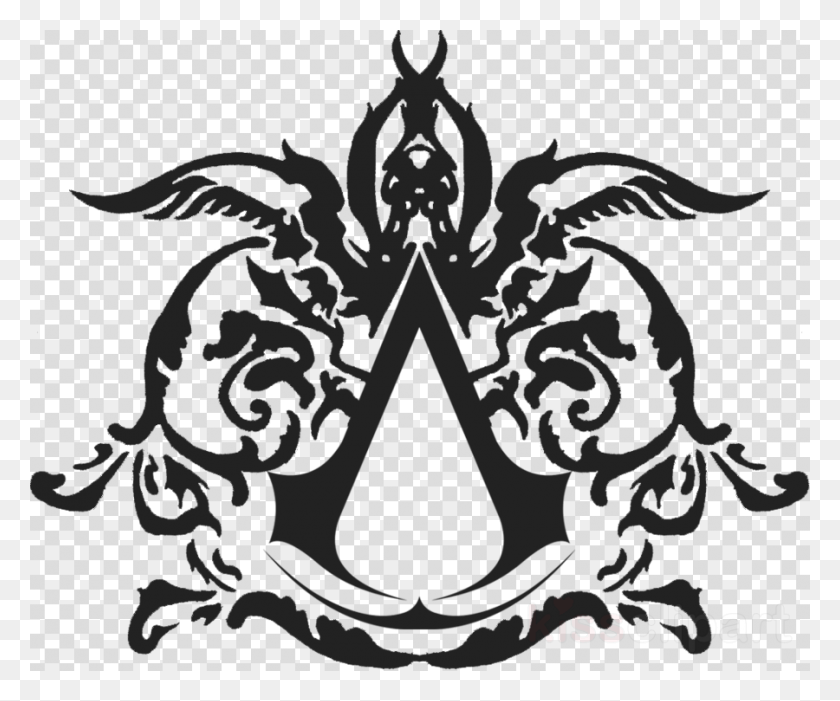 900x740 Assassins Creed Logo Прозрачный Логотип Assassins Creed Reve, Текстура, В Горошек, Чаша Png Скачать
