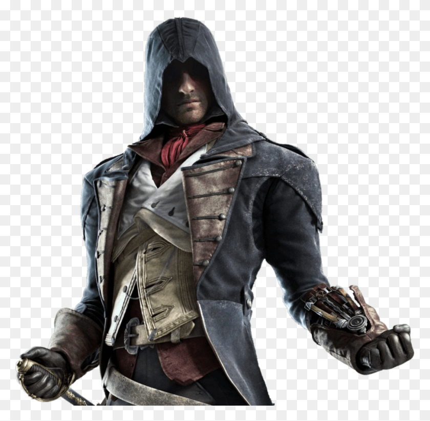 904x883 Assassins Creed Unity На Прозрачном Фоне Assassins Creed Arno, Одежда, Одежда, Человек Hd Png Скачать