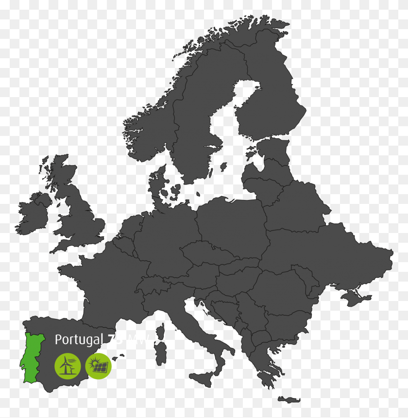 1554x1596 Descargar Png Mapa De Europa Png