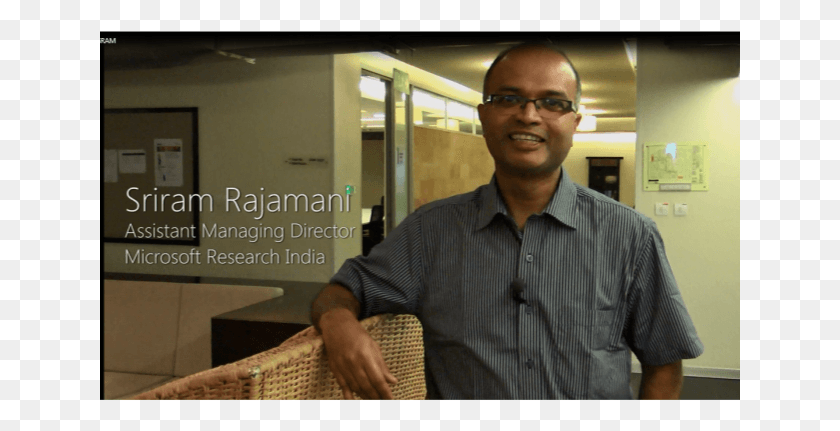 641x371 Assistant Director Msri Talks About Microsoft Research Gentleman, Shirt, Clothing, Person HD PNG Download