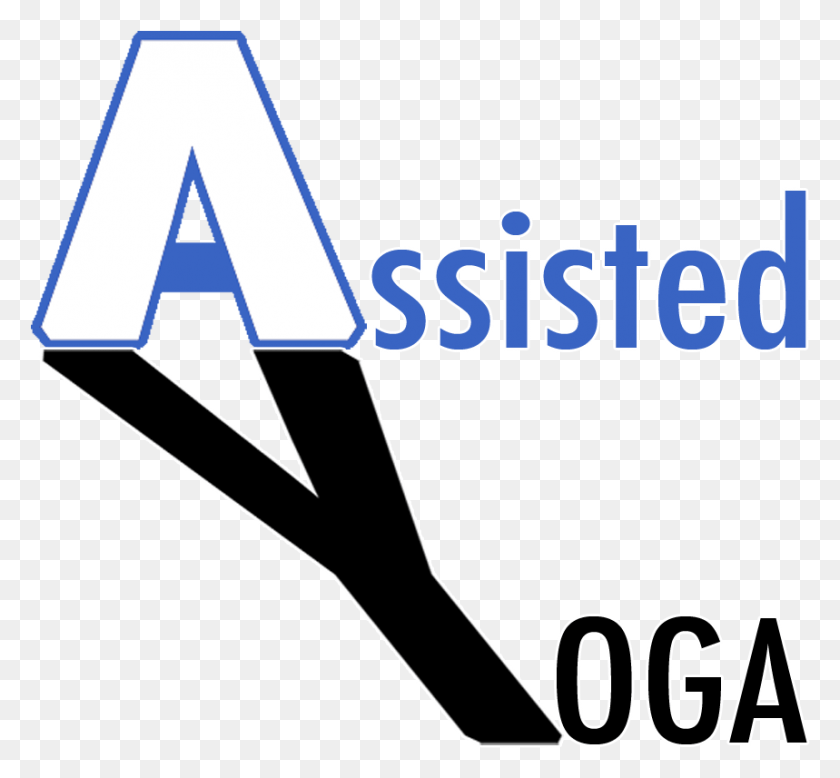 859x791 Assisted Yoga Logo Sm Sign, Text, Word, Label HD PNG Download