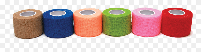 1468x297 Assorted Colors Cohesive Bandage Thread, Tape, First Aid, Long Sleeve HD PNG Download