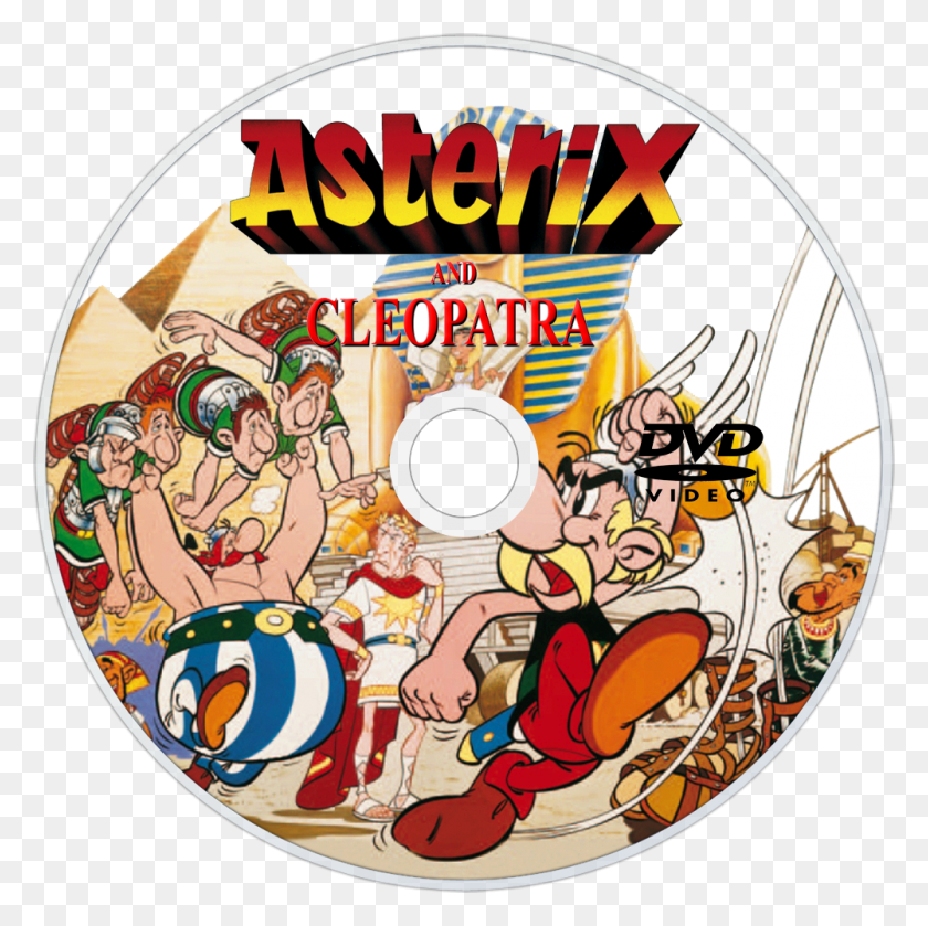 1000x1000 Asterix And Cleopatra Dvd Disc Image Asterix Und Kleopatra Film, Disk, Poster, Advertisement HD PNG Download