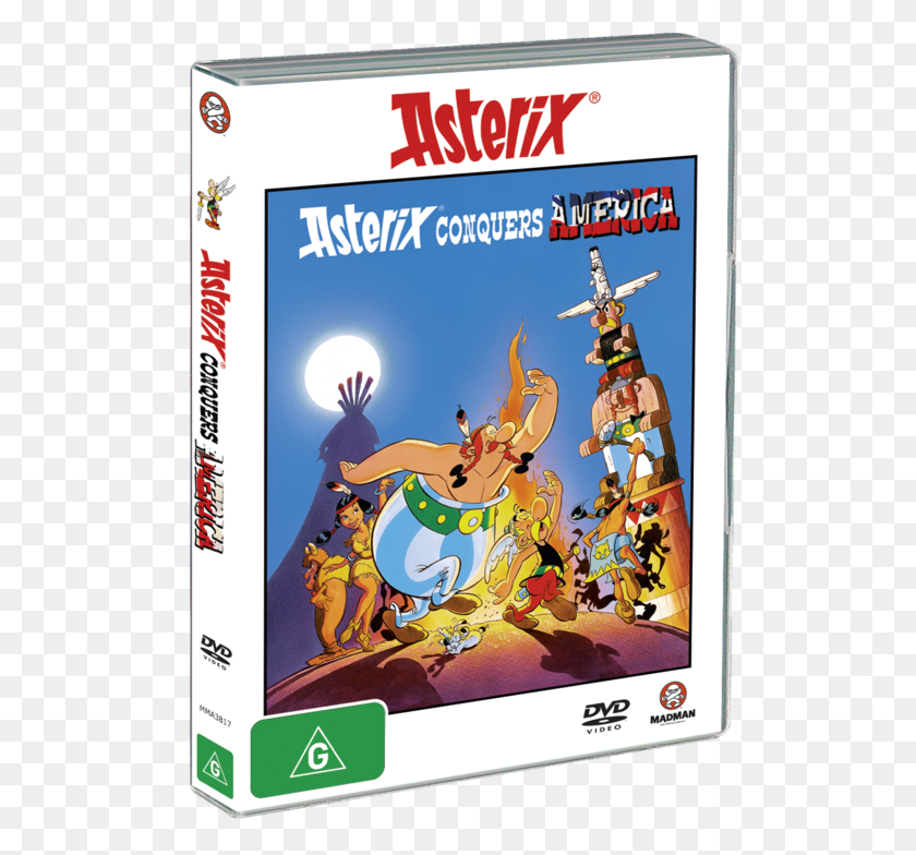 516x724 Descargar Png / Asterix Conquers America Asterix, Poster, Publicidad, Dvd Hd Png