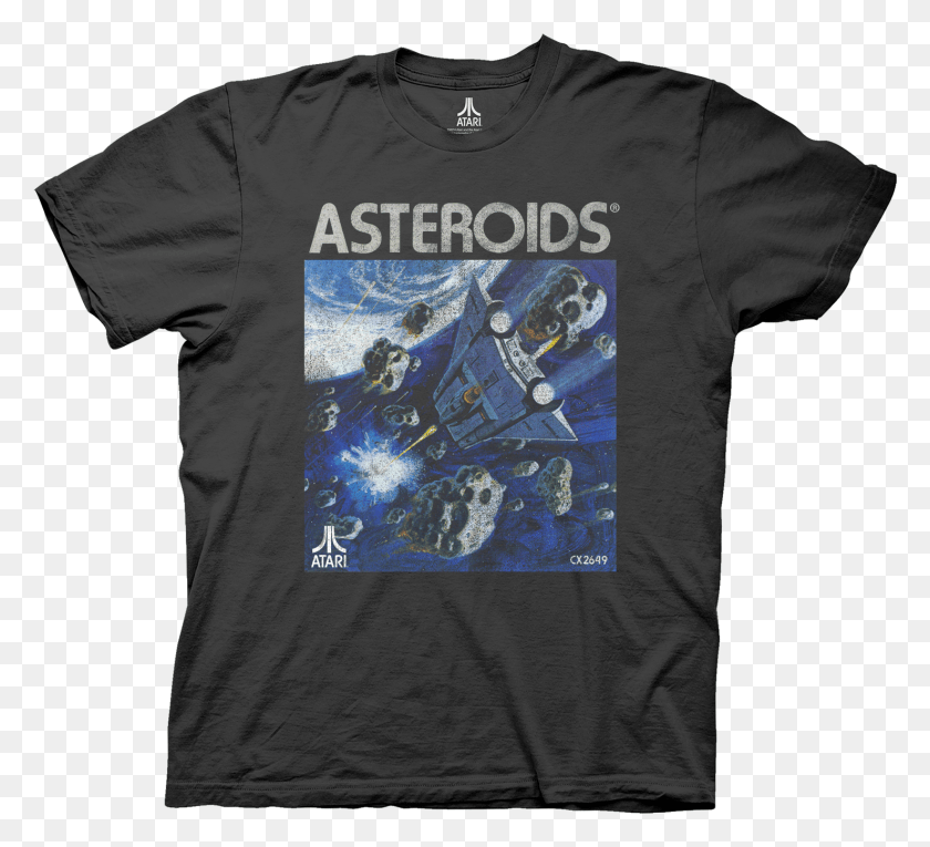 1476x1335 Asteroids T Shirt Atari Vintage T Shirt, Clothing, Apparel, T-shirt HD PNG Download