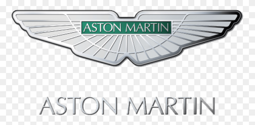 767x351 Aston Martin Logo Aston Martin Emblem, Text, Solar Panels, Electrical Device HD PNG Download