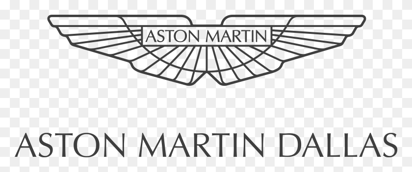 5609x2099 Aston Martin Of Dallas Logo White Aston Martin Logo, Gray, Text, Texture HD PNG Download